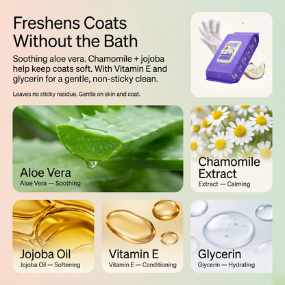 Instant Bath Glove Wipes